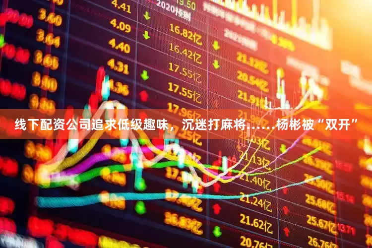 线下配资公司追求低级趣味，沉迷打麻将……杨彬被“双开”