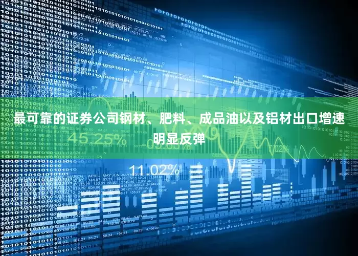 最可靠的证券公司钢材、肥料、成品油以及铝材出口增速明显反弹
