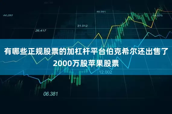 有哪些正规股票的加杠杆平台伯克希尔还出售了2000万股苹果股票